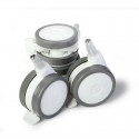 Set 4 roti pentru patut YappyKids Alb