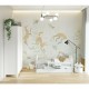 Patut junior cu sertar compartimentat YappyLux din lemn Cu laterala de protectie YappyKids 160x80 cm Alb