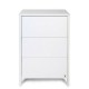 Comoda de infasat YappyMini din lemn Cu trei sertare Cu blat de infasat detasabil YappyKids 65x54x90 cm Alb