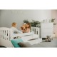 Comoda de infasat YappyMini din lemn Cu trei sertare Cu blat de infasat detasabil YappyKids 65x54x90 cm Alb