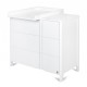 Comoda de infasat YappyClassic din lemn Cu trei sertare Cu blat de infasat detasabil YappyKids 105x50x90 cm Alb