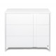 Comoda de infasat YappyClassic din lemn Cu trei sertare Cu blat de infasat detasabil YappyKids 105x50x90 cm Alb