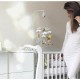 Comoda de infasat YappyClassic din lemn Cu trei sertare Cu blat de infasat detasabil YappyKids 105x50x90 cm Alb