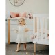 Comoda de infasat YappyEtude din lemn Cu patru sertare Cu blat de infasat detasabil YappyKids 89x86x50 cm Alb