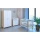 Comoda de infasat YappyEtude din lemn Cu patru sertare Cu blat de infasat detasabil YappyKids 89x86x50 cm Alb
