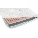 Saltea pentru patut YappyAir din latex si spuma de carbon YappyKids 120x60x10 cm Alb