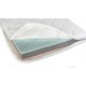 Saltea pentru patut YappyAir din latex si spuma de carbon YappyKids 120x60x10 cm Alb