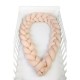 Protectie laterala pentru patut Tip Bumper impletit YappyGum Utilizabil si ca baby nest Din tricot YappyKids Lungime 240 cm Beig