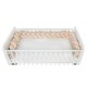 Protectie laterala pentru patut Tip Bumper impletit YappyGum Utilizabil si ca baby nest Din tricot YappyKids Lungime 240 cm Beig