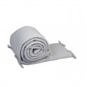 Aparatoare laterala pentru patut YappyStar Din muselina Acopera toate laturile unui patut de dimensiunea 120x60 cm Cu 14 panglic