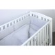 Aparatoare laterala pentru patut YappyStar Din muselina Acopera toate laturile unui patut de dimensiunea 120x60 cm Cu 14 panglic