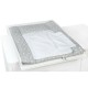Saltea de infasat YappyNordGrey cu doua cearceafuri impermeabile YappyKids 73x55 cm Gri