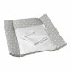 Saltea de infasat YappyNordGrey cu doua cearceafuri impermeabile YappyKids 73x55 cm Gri