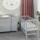 Saltea de infasat YappyNordGrey cu doua cearceafuri impermeabile YappyKids 73x55 cm Gri
