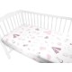 MimiNu - Cearceaf cu elastic pentru patut 140X70 cm Din bumbac certificat Oeko Tex Standard 100 Baby Shower Pink