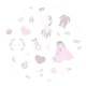 MimiNu - Cearceaf cu elastic pentru patut 140X70 cm Din bumbac certificat Oeko Tex Standard 100 Baby Shower Pink
