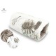 MimiNu - Perna pentru alaptat tip manson Din bumbac certificat Oeko Tex Standard 100 25 cm Australian Animals Beige