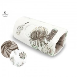 MimiNu - Perna pentru alaptat tip manson Din bumbac certificat Oeko Tex Standard 100 25 cm Australian Animals Beige