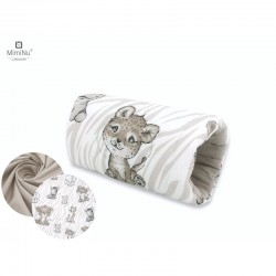 MimiNu - Perna pentru alaptat tip manson Din bumbac certificat Oeko Tex Standard 100 25 cm Safari Beige