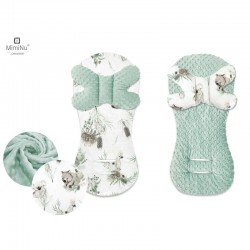 MimiNu - Protectie textila pentru carucior scaun auto si scaun de bicicleta Cu perna Butterfly Materiale certificate Oeko Tex St