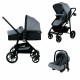 Carucior transformabil 3 in 1 Trio Easy Cu parte sport transformabila in landou scoica auto husa picioare geanta mamici si acces