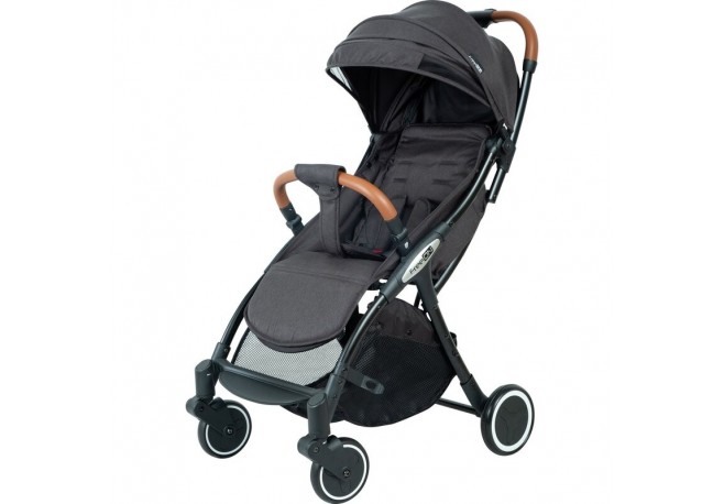 Carucior sport pliabil automat Nano Cadru din aluminium maner din piele ecologica spatar reglabil suport pentru sticla Conform c