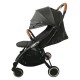 Carucior sport pliabil automat Nano Cadru din aluminium maner din piele ecologica spatar reglabil suport pentru sticla Conform c