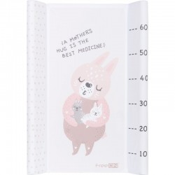 Saltea de infasat cu taliometru Soft Love FreeON 70 x 50 cm Bunny