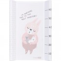 Saltea de infasat cu taliometru Soft Love FreeON 70 x 50 cm Bunny