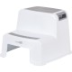Scaunel Inaltator WC in Doua Trepte Suprafata antiderapanta FreeON White & Grey