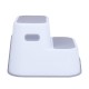 Scaunel Inaltator WC in Doua Trepte Suprafata antiderapanta FreeON White & Grey