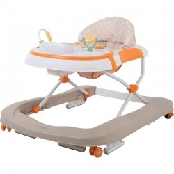 Premergator copii Fancy Cu muzica si lumini Cu roti Conform cu standardul european de securitate EN1273:2020 FreeON Beige