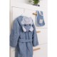 Halat de baie cu urechi Hippo Cu buzunare Cu cordon Bubaba 9 - 24 luni Marime 86/92 Blue