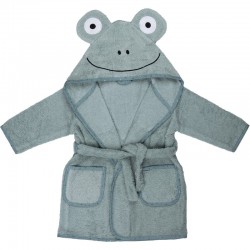 Halat de baie cu urechi Frog Cu buzunare Cu cordon Bubaba 9 - 24 luni Marime 86/92 Green