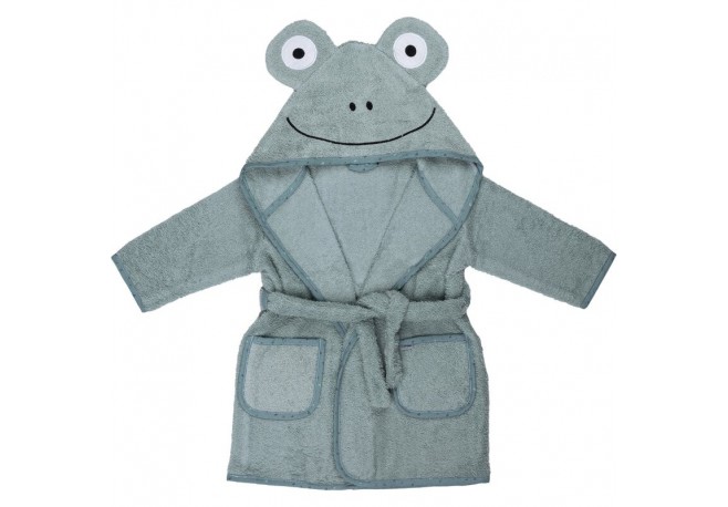 Halat de baie cu urechi Frog Cu buzunare Cu cordon Bubaba 9 - 24 luni Marime 86/92 Green