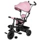 Tricicleta cu sezut rotativ 360 grade Reglabil Roti EVA Mecanism de pedalare libera Suport picioare Free2Move Pink Black