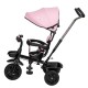 Tricicleta cu sezut rotativ 360 grade Reglabil Roti EVA Mecanism de pedalare libera Suport picioare Free2Move Pink Black