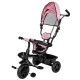 Tricicleta cu sezut rotativ 360 grade Reglabil Roti EVA Mecanism de pedalare libera Suport picioare Free2Move Pink Black