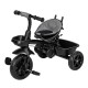 Tricicleta cu sezut rotativ 360 grade Reglabil Roti EVA Mecanism de pedalare libera Suport picioare Free2Move Black Grey