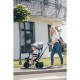 Tricicleta cu sezut rotativ 360 grade Reglabil Roti EVA Mecanism de pedalare libera Suport picioare Free2Move Black Grey