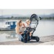 Tricicleta cu sezut rotativ 360 grade Reglabil Roti EVA Mecanism de pedalare libera Suport picioare Free2Move Black Grey
