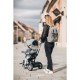 Tricicleta cu sezut rotativ 360 grade Reglabil Roti EVA Mecanism de pedalare libera Suport picioare Free2Move Black Grey