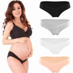 Qmini - Set 4 bucati chiloti gravide Ajustabili M/L mix de culori