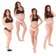 Qmini - Set 4 bucati chiloti gravide Ajustabili M/L mix de culori