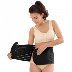 Qmini - Centura postnatala abdominala Reglabila Cu Velcro XL Negru