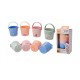 Joueco - Set 4 galetuse de baie si pentru stivuit 17 cm 0 luni+ Multicolor