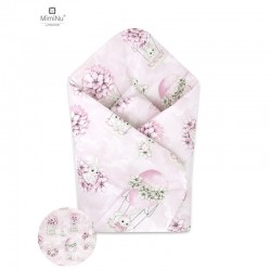 MimiNu - Paturica de infasat Cu multiple utilizari Cu inchidere arici velcro Dimensiune 75x75 cm Din bumbac certificat Oeko Tex 