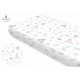 MimiNu - Cearceaf cu elastic Din bumbac certificat Oeko Tex Standard 100 Pentru pat 160x80 cm Baby Shower Pink