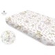 MimiNu - Cearceaf cu elastic Din bumbac certificat Oeko Tex Standard 100 Pentru pat 160x80 cm Sweet Deer Pink
