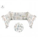 MimiNu - Aparatoare pentru patut 120x60 cm Din bumbac certificat Oeko Tex Standard 100 Cu inaltimea de 30 cm Cu panglici Design 